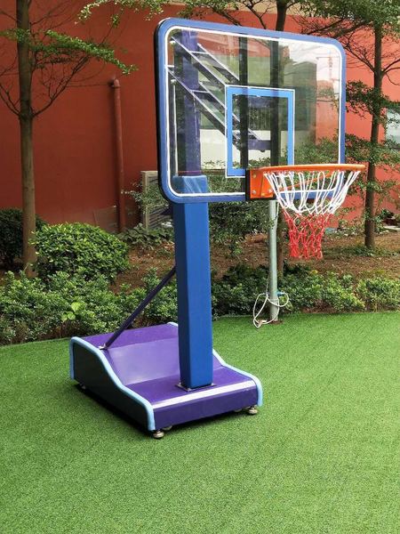 三人休闲篮球架