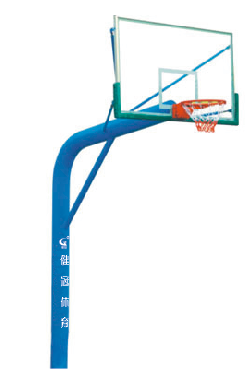 弯头独柱埋地篮球架